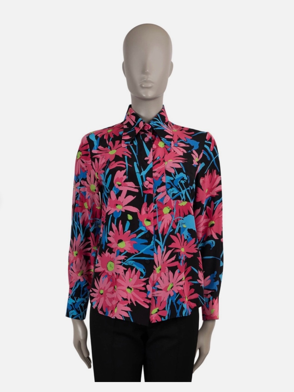 Gucci x Ken Scott Floral-Print Silk Shirt